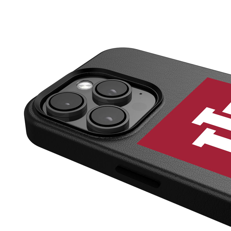 Indiana University Hoosiers Text Backdrop iPhone MagSafe Compatible Phone Case for Apple iPhone Detail.Jpg