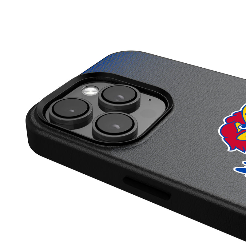 University of Kansas Jayhawks Linen iPhone MagSafe Compatible Phone Case for Apple iPhone Detail.Jpg