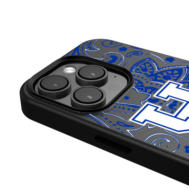 University of Kentucky Wildcats Paisley iPhone MagSafe Compatible Phone Case Detail.Jpg