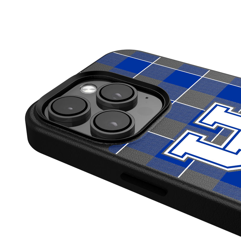 University of Kentucky Wildcats Plaid iPhone MagSafe Compatible Phone Case Detail.Jpg