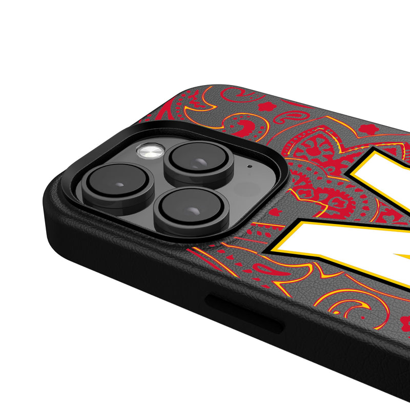 University of Maryland Terrapins Paisley iPhone MagSafe Compatible Phone Case Detail.Jpg