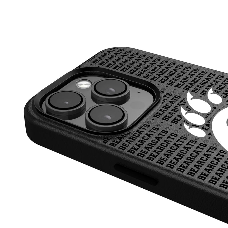 University of Cincinnati Bearcats Text Backdrop iPhone MagSafe Compatible Phone Case for Apple iPhone Detail.Jpg