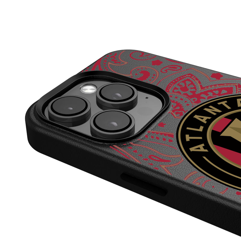 Atlanta United FC  Paisley iPhone MagSafe Compatible Phone Case Detail.Jpg