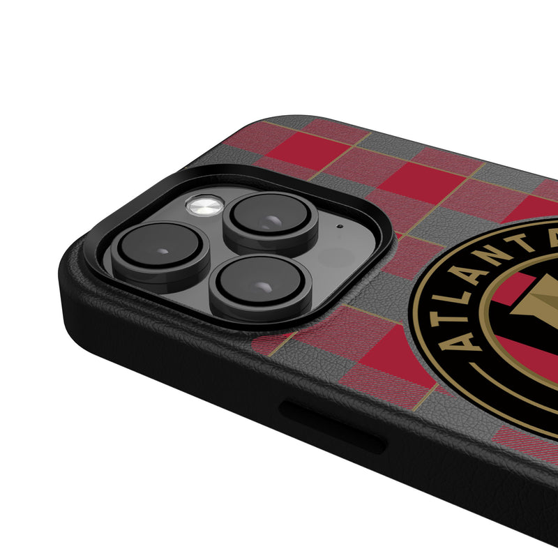 Atlanta United FC  Plaid iPhone MagSafe Compatible Phone Case Detail.Jpg