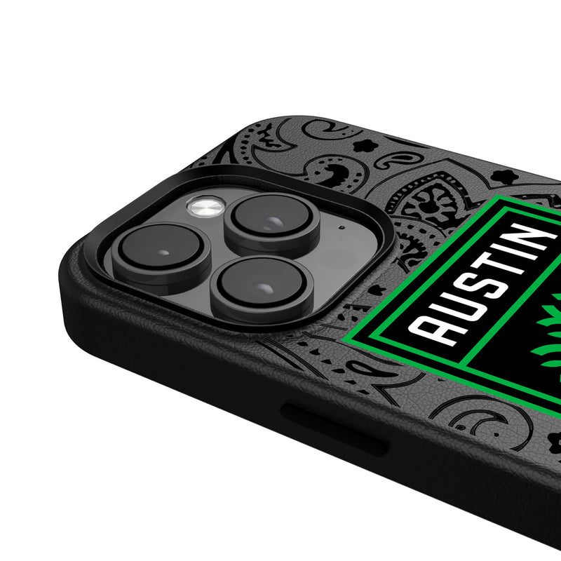 Austin FC  Paisley iPhone MagSafe Compatible Phone Case Detail.Jpg