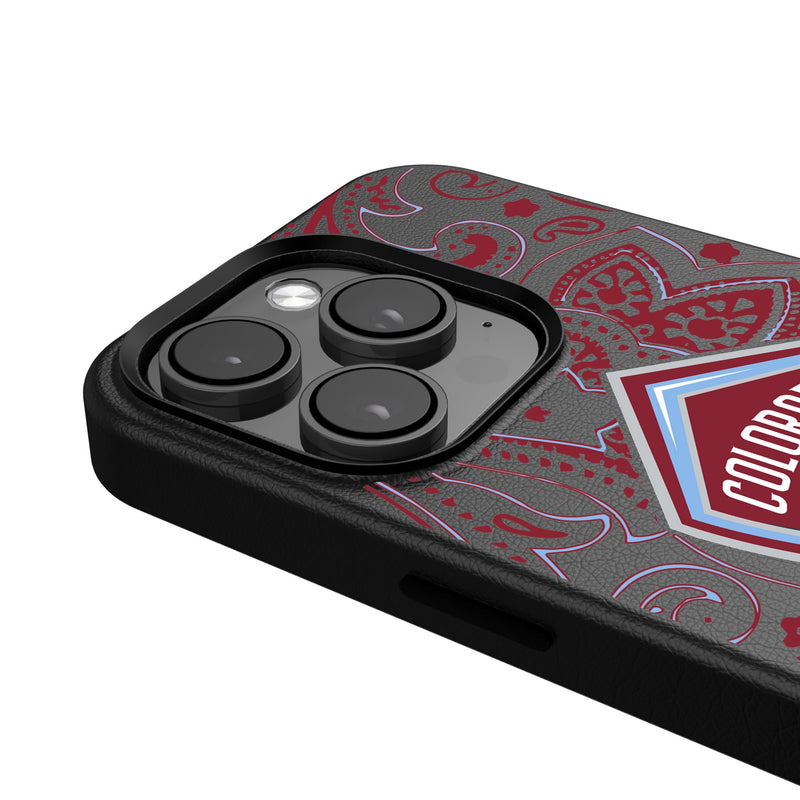 Colorado Rapids  Paisley iPhone MagSafe Compatible Phone Case Detail.Jpg