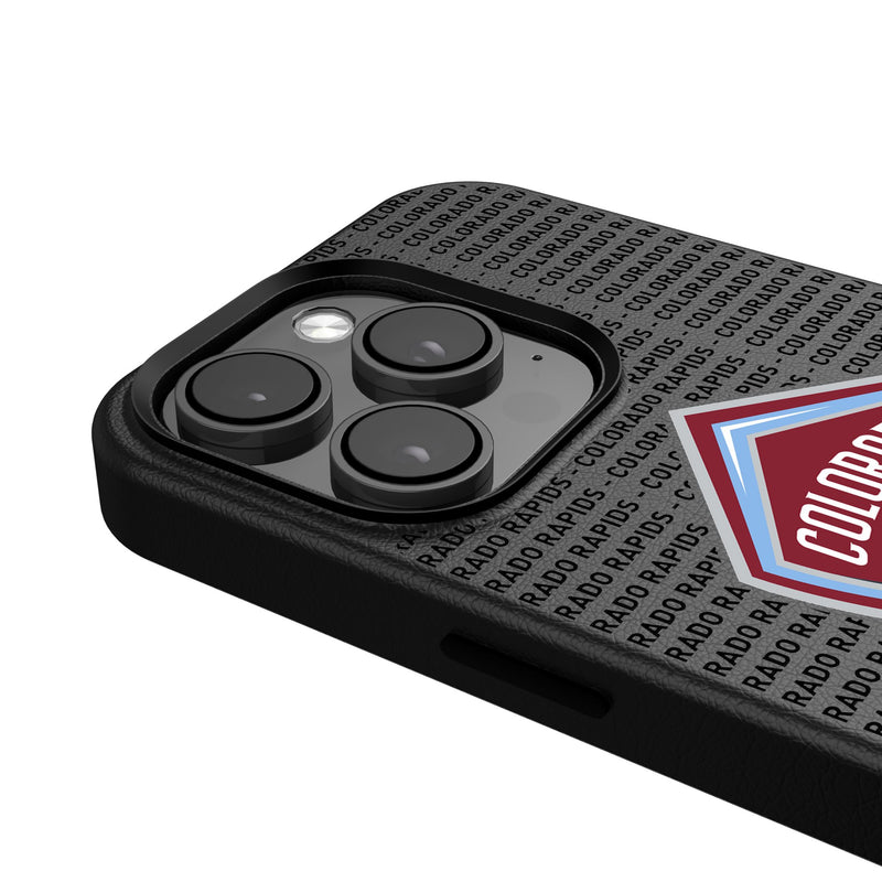 Colorado Rapids  Text Backdrop iPhone MagSafe Compatible Phone Case Detail.Jpg