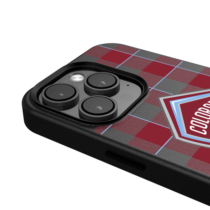 Colorado Rapids  Plaid iPhone MagSafe Compatible Phone Case Detail.Jpg