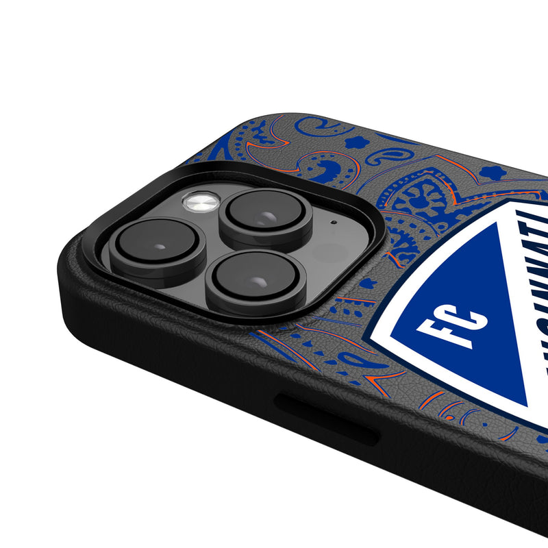 FC Cincinnati  Paisley iPhone MagSafe Compatible Phone Case Detail.Jpg