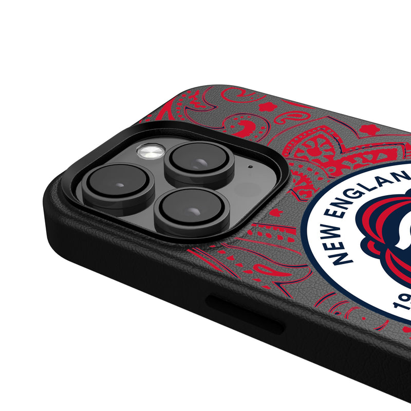 New England Revolution  Paisley iPhone MagSafe Compatible Phone Case Detail.Jpg