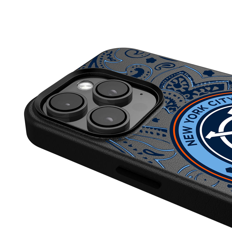 New York City FC  Paisley iPhone MagSafe Compatible Phone Case Detail.Jpg