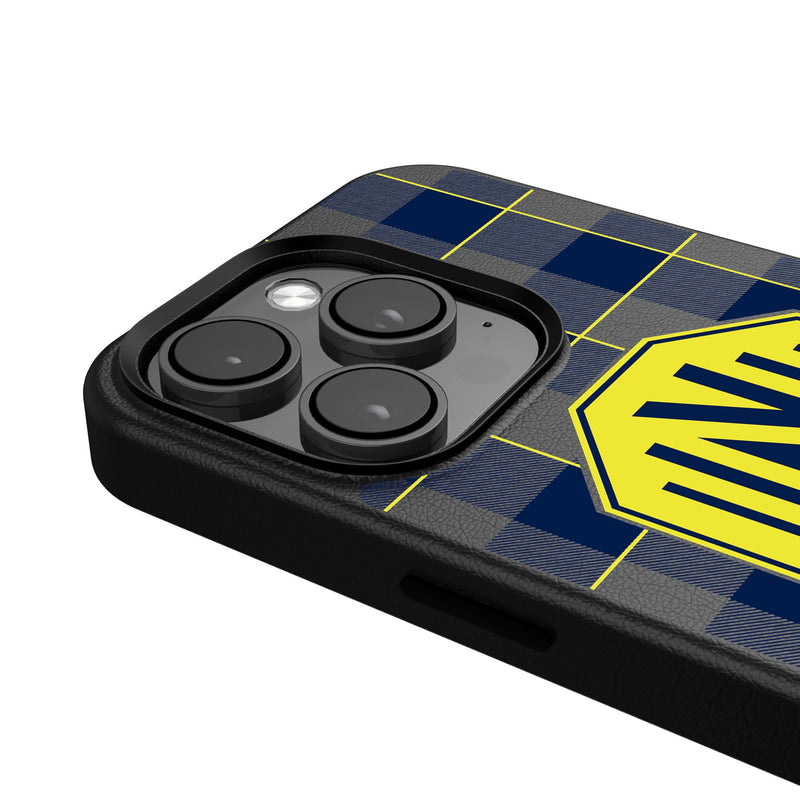 Nashville SC  Plaid iPhone MagSafe Compatible Phone Case Detail.Jpg