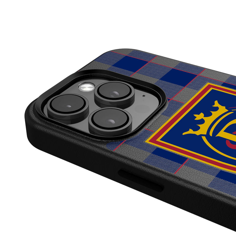 Real Salt Lake   Plaid iPhone MagSafe Compatible Phone Case Detail.Jpg