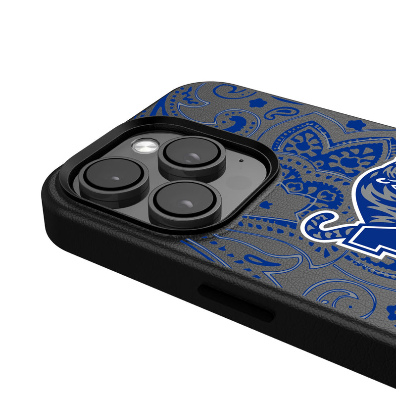 University of Memphis Tigers Paisley iPhone MagSafe Compatible Phone Case Detail.Jpg