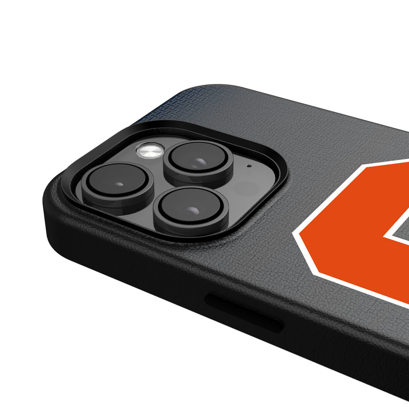 Syracuse University Orange Linen iPhone MagSafe Compatible Phone Case for Apple iPhone Detail.Jpg