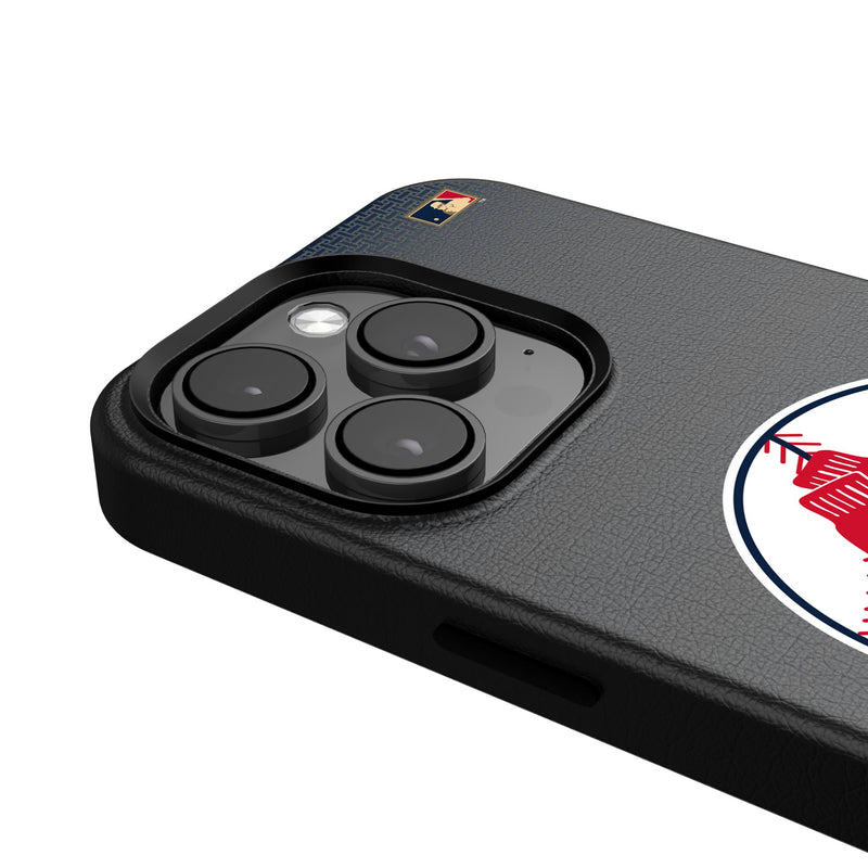Boston Red Sox 1970-1975 - Cooperstown Collection Linen iPhone MagSafe Compatible Phone Case for Apple iPhone Detail.Jpg