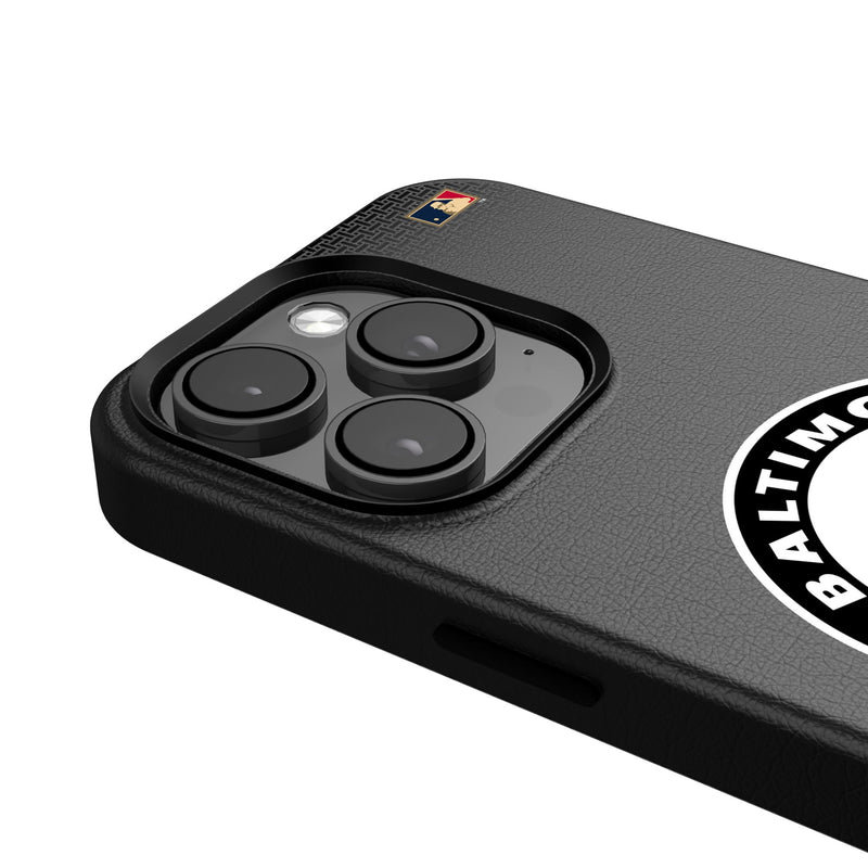 Baltimore Orioles 1966-1969 - Cooperstown Collection Linen iPhone MagSafe Compatible Phone Case for Apple iPhone Detail.Jpg