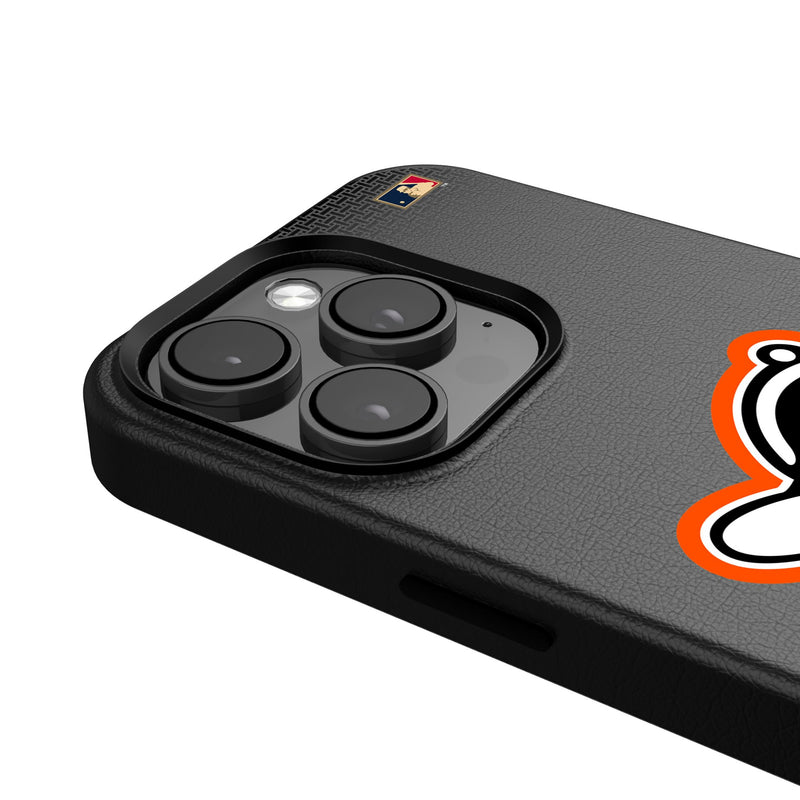 Baltimore Orioles 1955 - Cooperstown Collection Linen iPhone MagSafe Compatible Phone Case for Apple iPhone Detail.Jpg