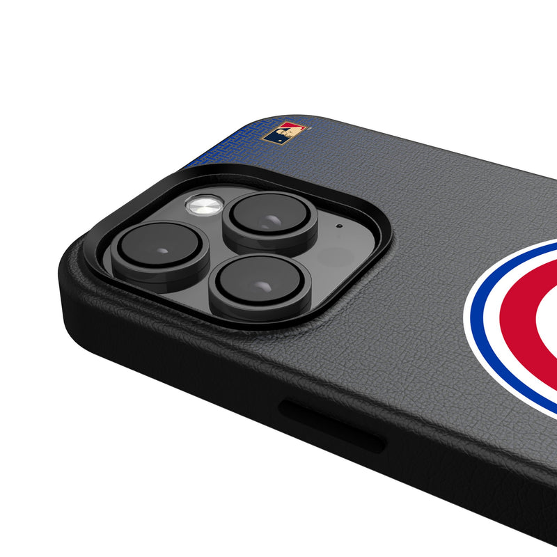 Chicago Cubs 1948-1956 - Cooperstown Collection Linen iPhone MagSafe Compatible Phone Case for Apple iPhone Detail.Jpg