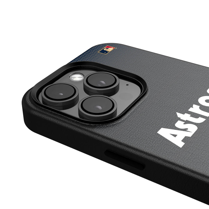 Houston Astros 1975-1981 - Cooperstown Collection Linen iPhone MagSafe Compatible Phone Case for Apple iPhone Detail.Jpg