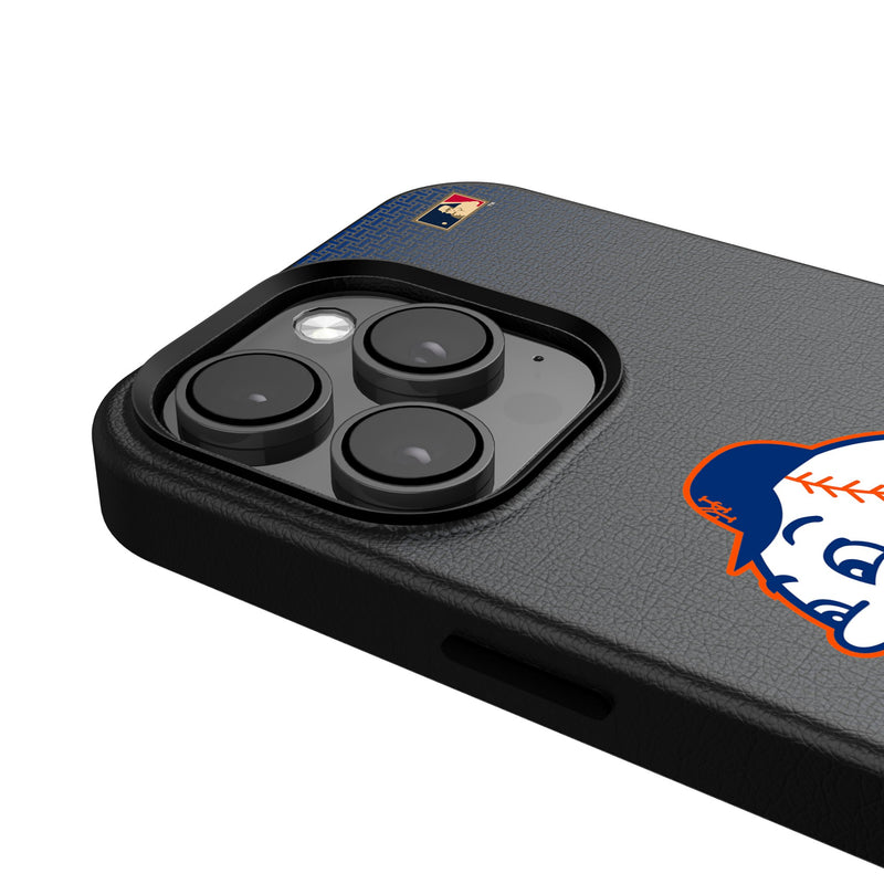 New York Mets 2014 - Cooperstown Collection Linen iPhone MagSafe Compatible Phone Case for Apple iPhone Detail.Jpg