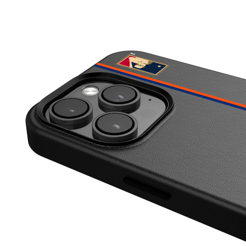 New York Mets 2014 - Cooperstown Collection Sidebar iPhone MagSafe Compatible Phone Case for Apple iPhone Detail.Jpg