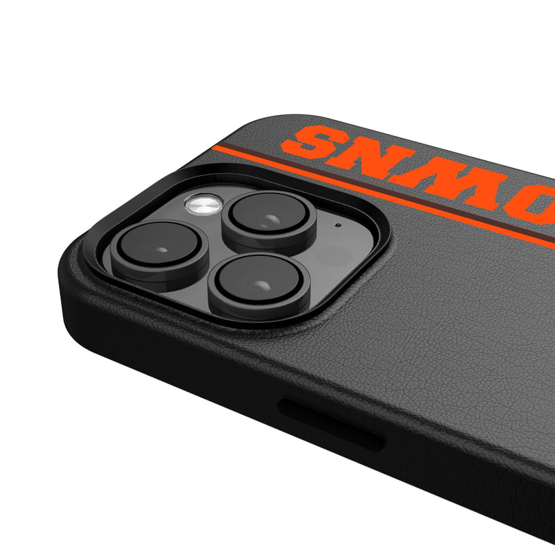Cleveland Browns Historic Collection Sidebar iPhone MagSafe Compatible Phone Case for Apple iPhone Detail.Jpg