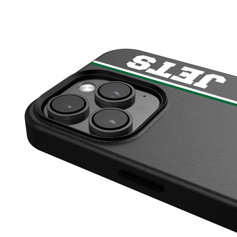 New York Jets 1963 Historic Collection Sidebar iPhone MagSafe Compatible Phone Case for Apple iPhone Detail.Jpg
