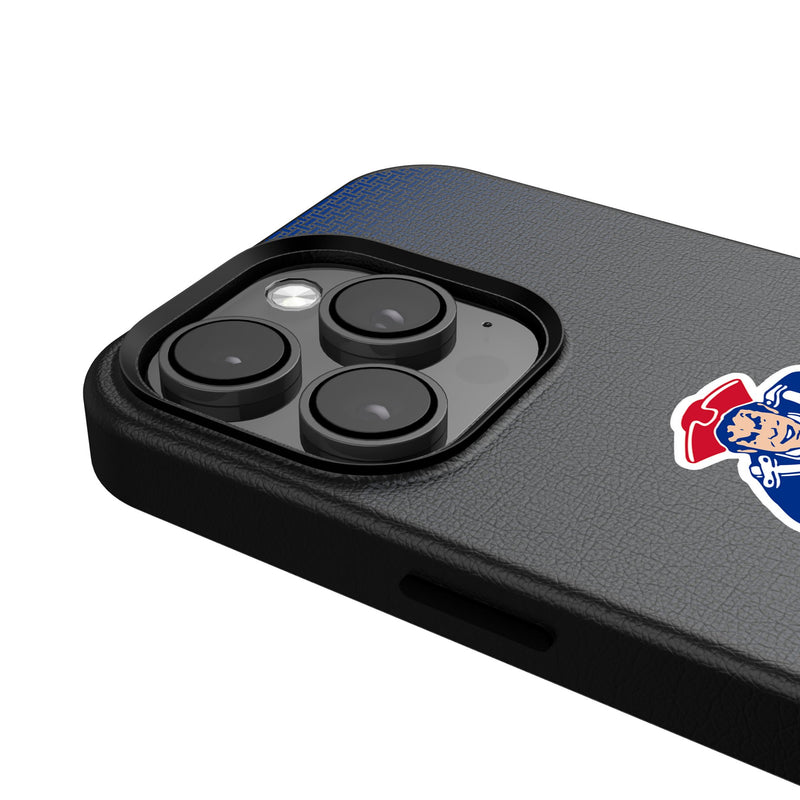 New England Patriots Historic Collection Linen iPhone MagSafe Compatible Phone Case for Apple iPhone Detail.Jpg