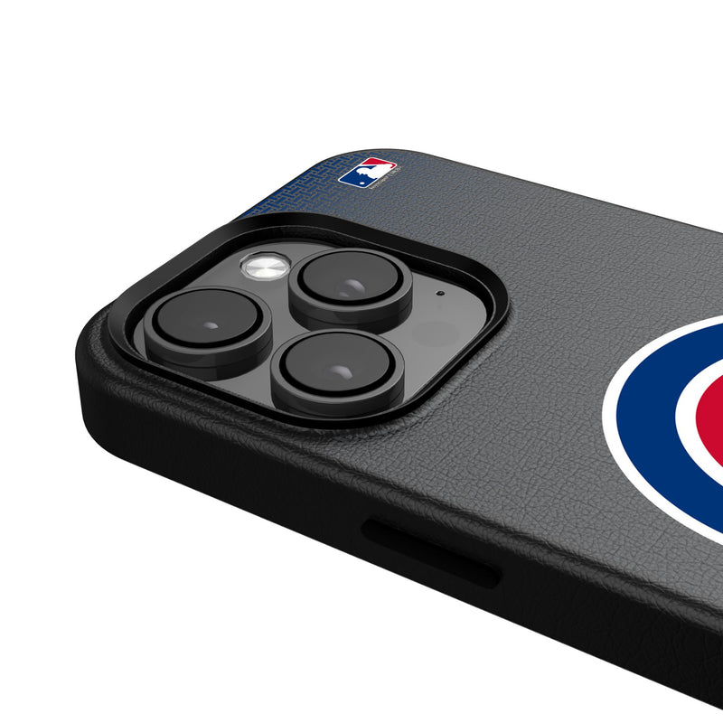 Chicago Cubs Linen iPhone MagSafe Compatible Phone Case Detail.Jpg