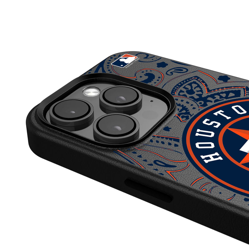 Houston Astros Paisley iPhone MagSafe Compatible Phone Case for Apple iPhone Detail.Jpg