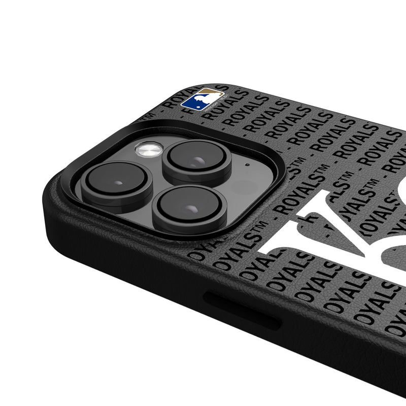 Kansas City Royals Text Backdrop iPhone MagSafe Compatible Phone Case for Apple iPhone Detail.Jpg