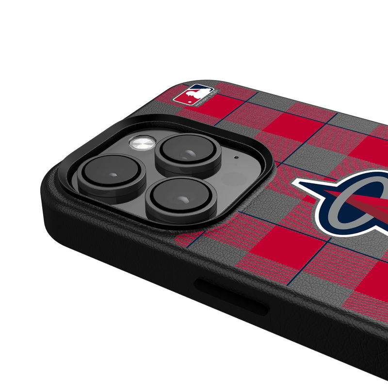 Los Angeles Angels Plaid iPhone MagSafe Compatible Phone Case for Apple iPhone Detail.Jpg