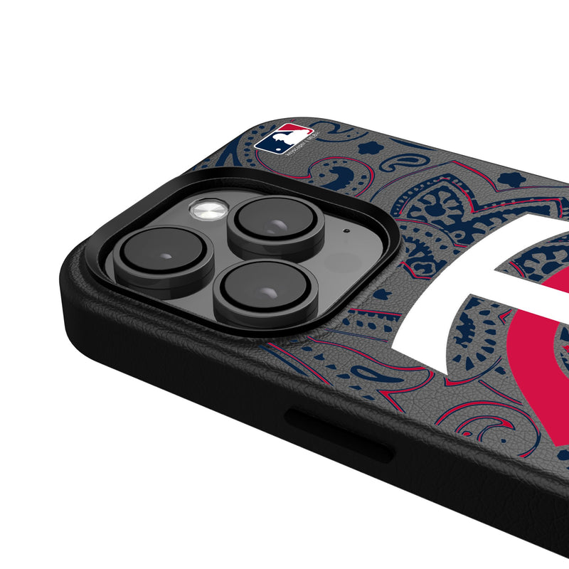 Minnesota Twins Paisley iPhone MagSafe Compatible Phone Case for Apple iPhone Detail.Jpg