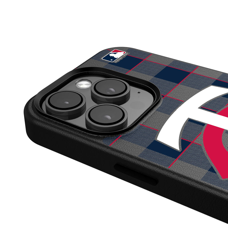 Minnesota Twins Plaid iPhone MagSafe Compatible Phone Case for Apple iPhone Detail.Jpg