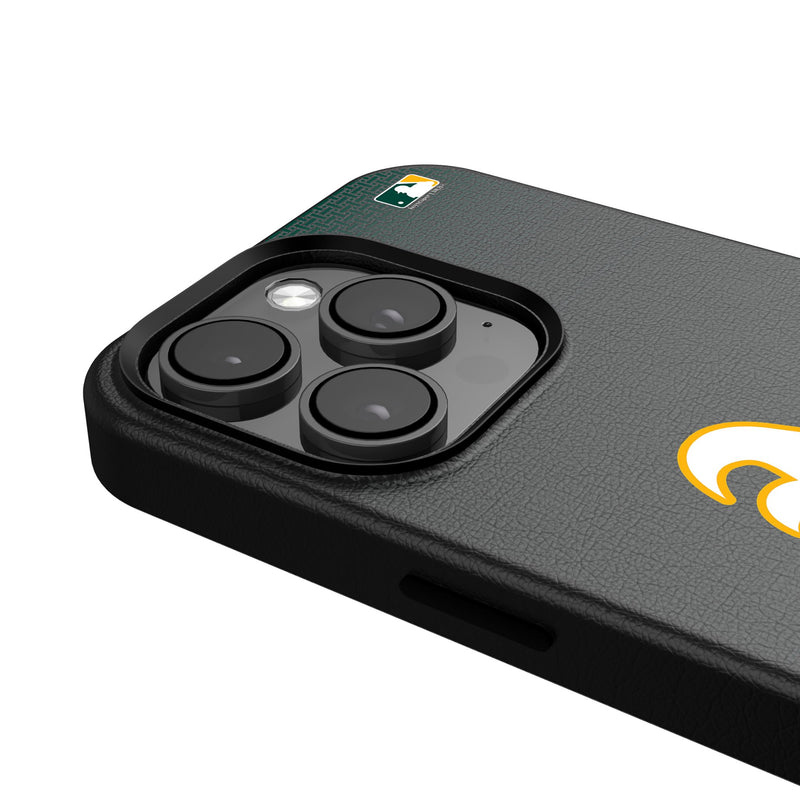 Oakland Athletics Linen iPhone MagSafe Compatible Phone Case for Apple iPhone Detail.Jpg