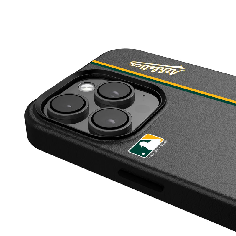 Oakland Athletics Sidebar iPhone MagSafe Compatible Phone Case for Apple iPhone Detail.Jpg