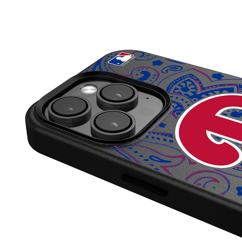 Philadelphia Phillies Paisley iPhone MagSafe Compatible Phone Case for Apple iPhone Detail.Jpg