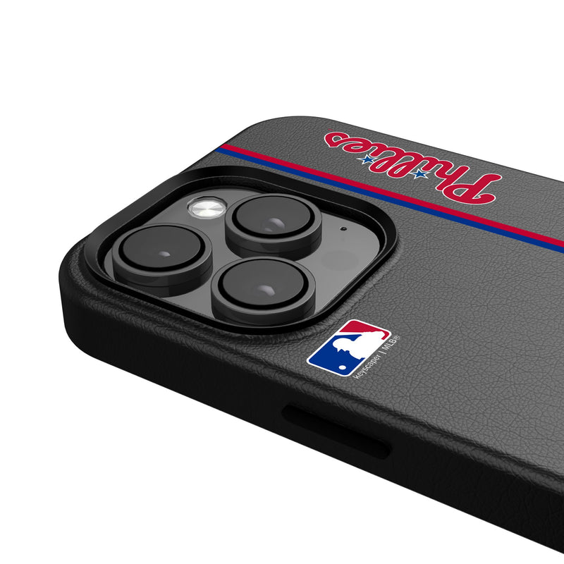Philadelphia Phillies Sidebar iPhone MagSafe Compatible Phone Case for Apple iPhone Detail.Jpg