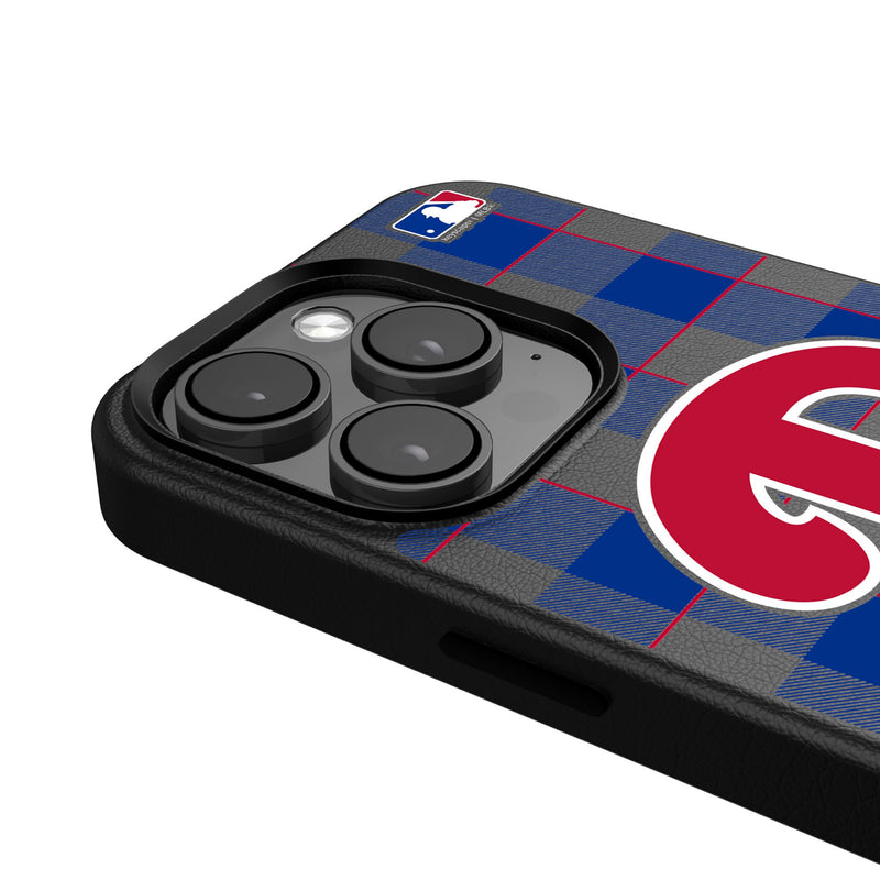 Philadelphia Phillies Plaid iPhone MagSafe Compatible Phone Case for Apple iPhone Detail.Jpg