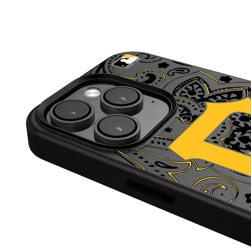 Pittsburgh Pirates Paisley iPhone MagSafe Compatible Phone Case for Apple iPhone Detail.Jpg