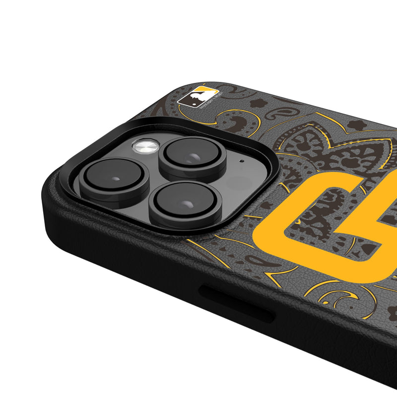 San Diego Padres Paisley iPhone MagSafe Compatible Phone Case for Apple iPhone Detail.Jpg