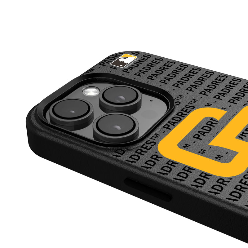 San Diego Padres Text Backdrop iPhone MagSafe Compatible Phone Case for Apple iPhone Detail.Jpg