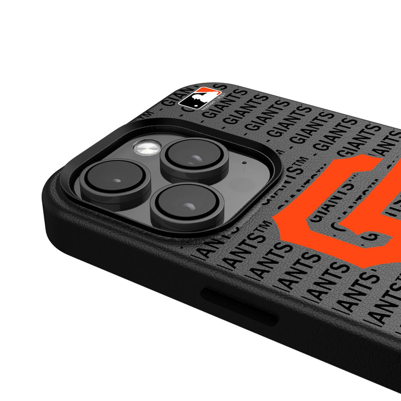 San Francisco Giants Text Backdrop iPhone MagSafe Compatible Phone Case for Apple iPhone Detail.Jpg