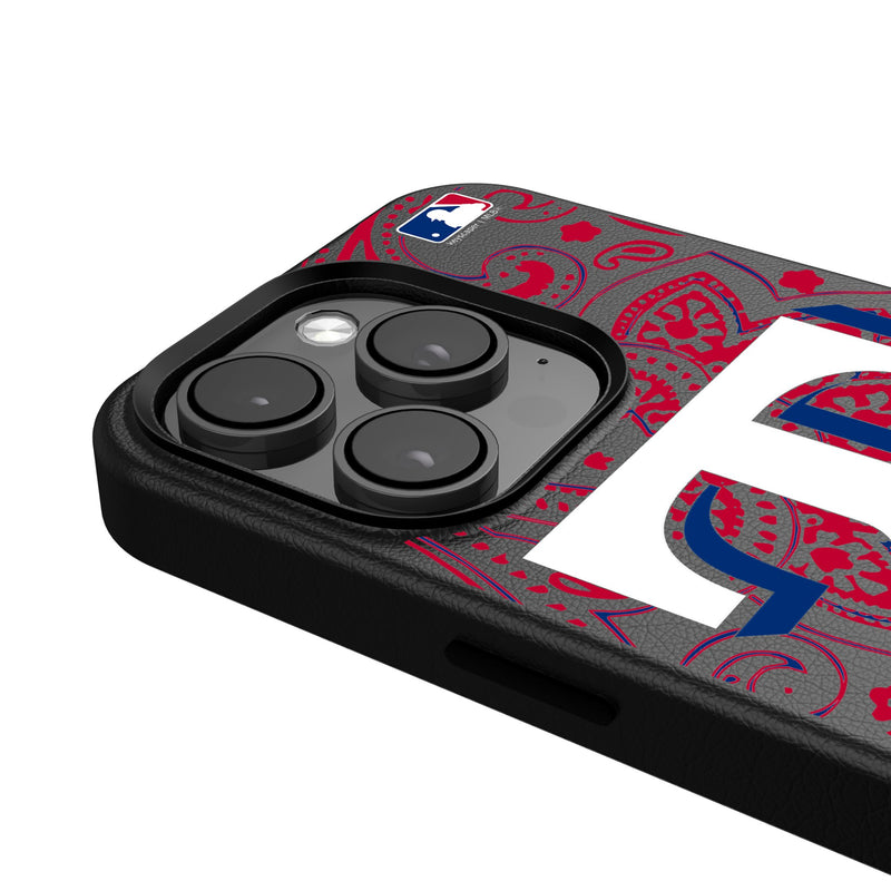 Texas Rangers Paisley iPhone MagSafe Compatible Phone Case for Apple iPhone Detail.Jpg