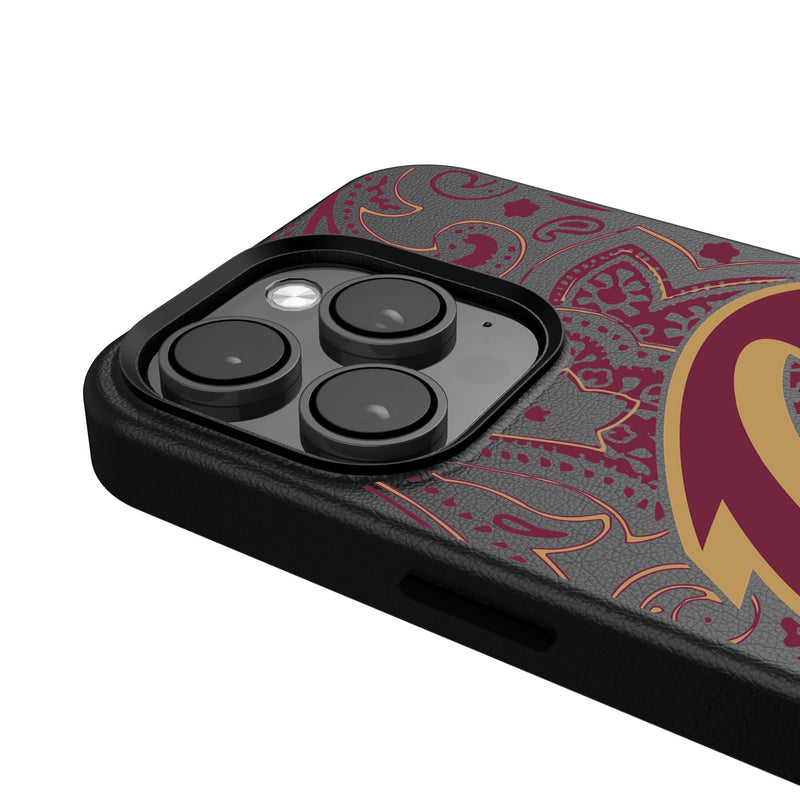 Cleveland Cavaliers Paisley iPhone MagSafe Compatible Phone Case for Apple iPhone Detail.Jpg
