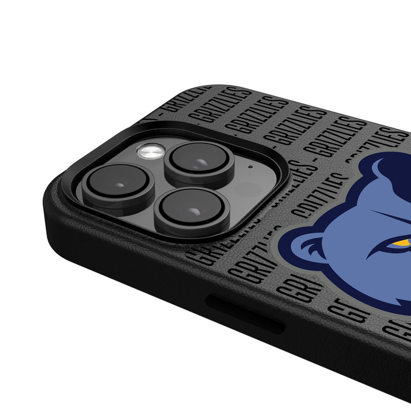 Memphis Grizzlies Text Backdrop iPhone MagSafe Compatible Phone Case for Apple iPhone Detail.Jpg