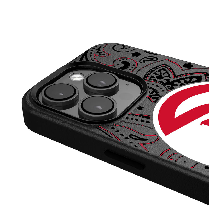 Atlanta Hawks Paisley iPhone MagSafe Compatible Phone Case for Apple iPhone Detail.Jpg