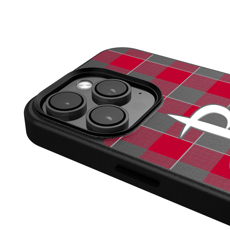 Houston Rockets Plaid iPhone MagSafe Compatible Phone Case Detail.Jpg