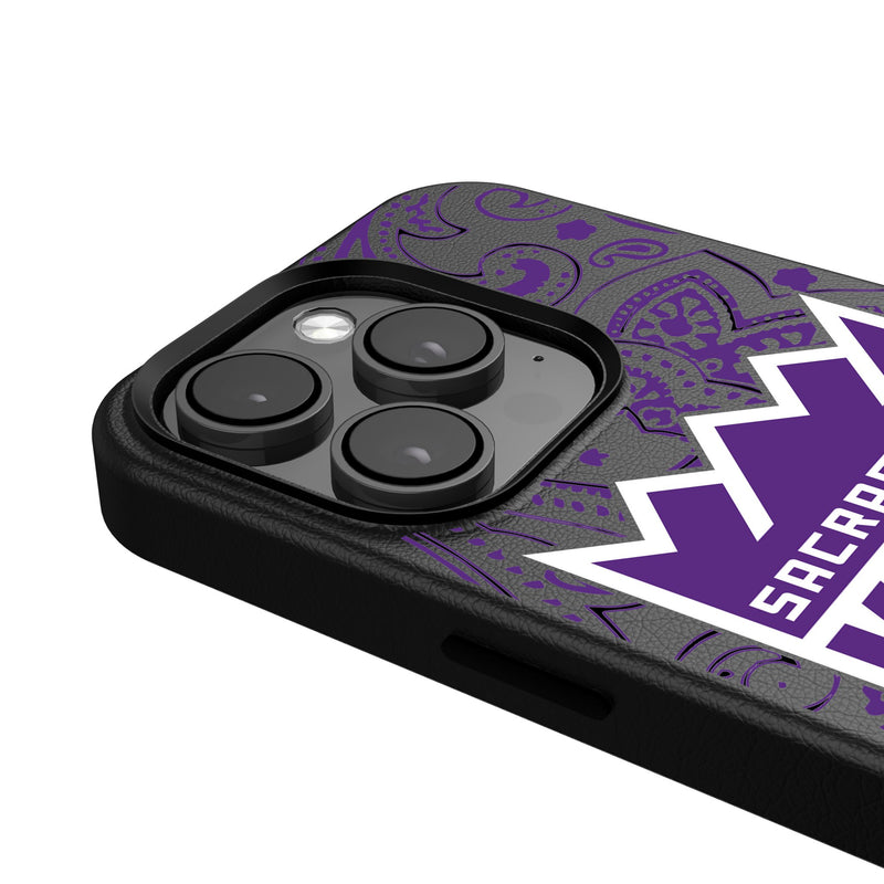 Sacramento Kings Paisley iPhone MagSafe Compatible Phone Case Detail.Jpg